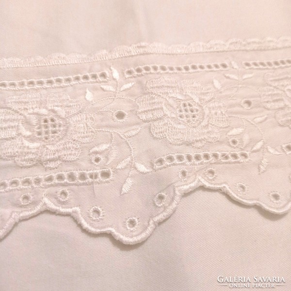 Antique cushion cover, decorated with lace, 87 x 65 cm