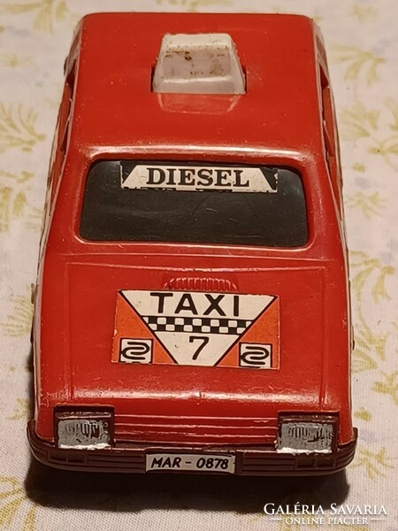Retro toy car taxi