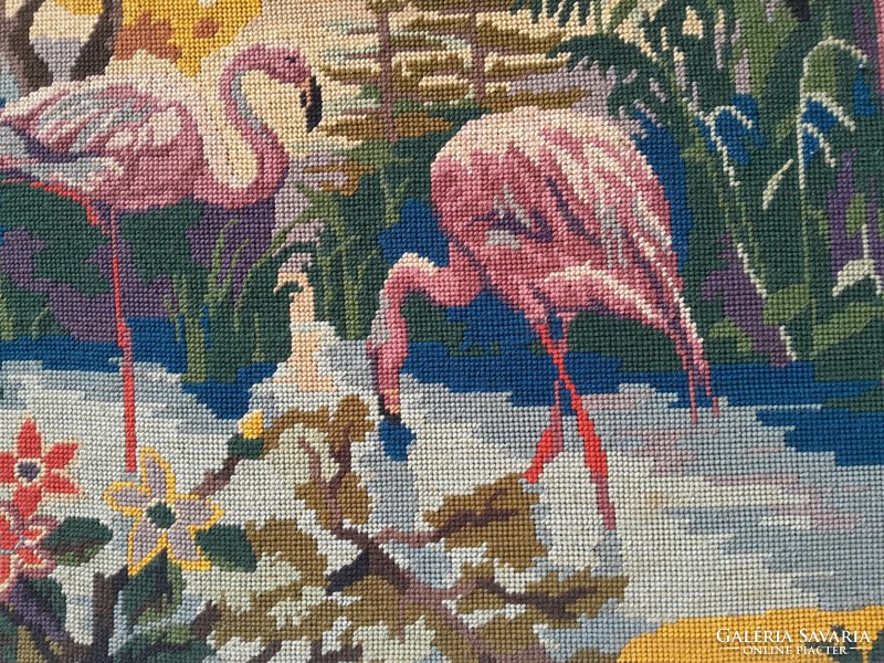Flamingos on the beach - tapestry