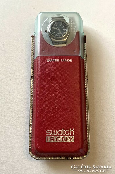 Swatch iron retro Swiss women's metal watch in original case