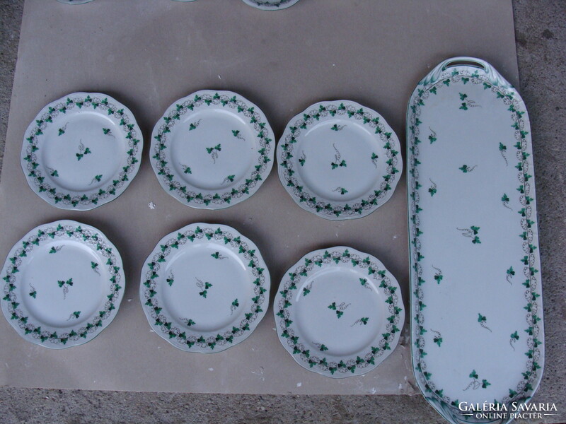 Herend parsley pattern cake set