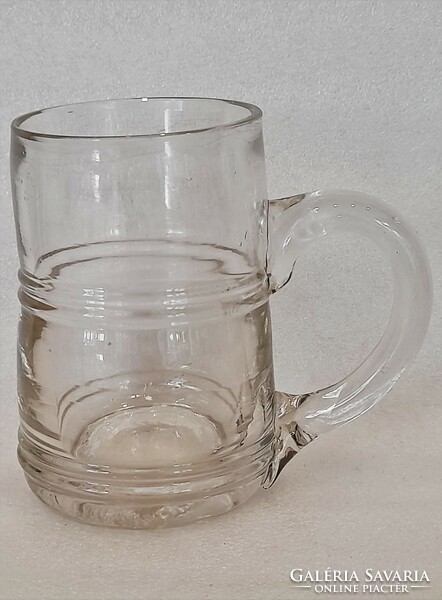 Sale! Antique huta glass (huta glass) cup with ears fixed HUF 3,000.-