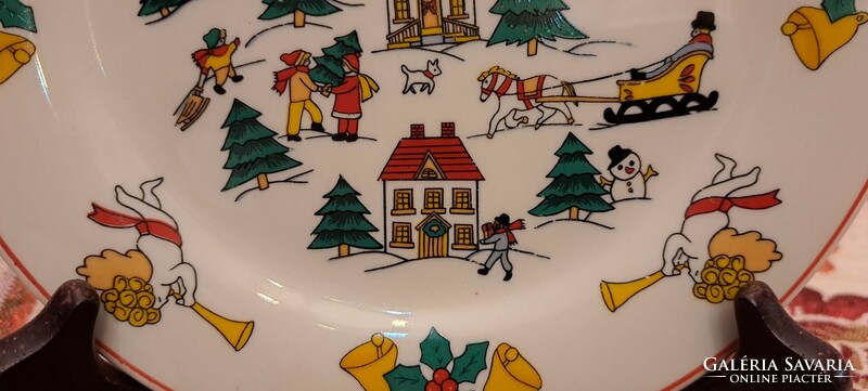 Karácsonyi porcelán tányér 1 (L4333)