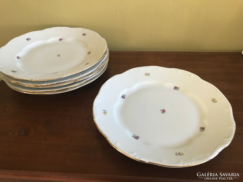 Old Zsolnay six-person flat plate set