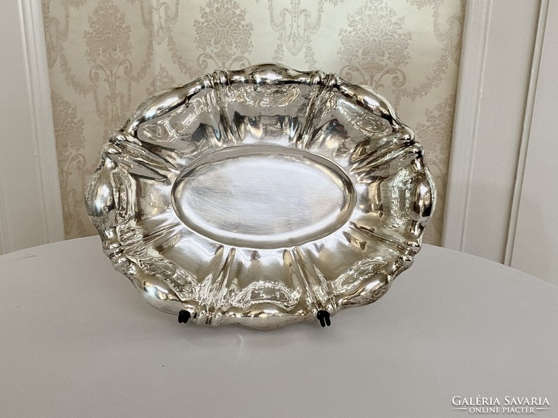 Silver serving bowl with diana hallmark