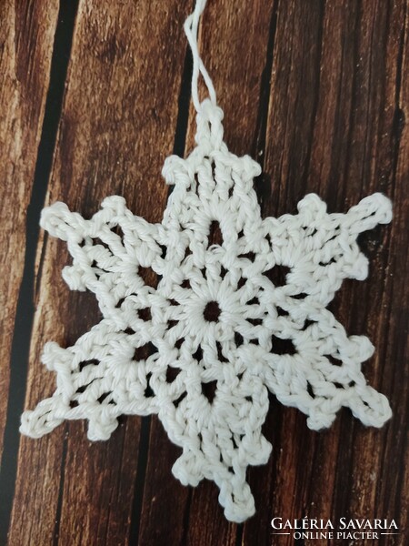 Crocheted rustic Christmas ornaments