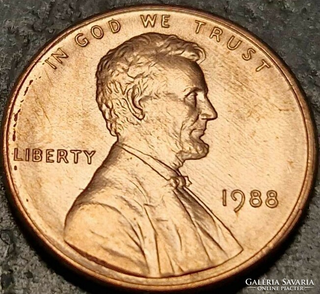1 cent, 1988. Lincoln Cent