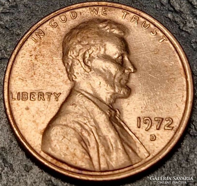 1 cent, 1972.D., Lincoln Cent