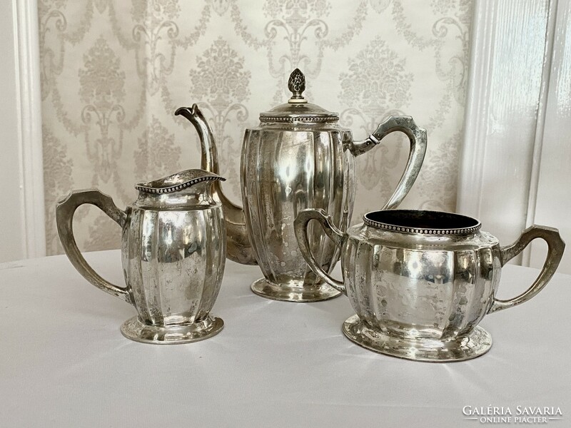 Art-deco silver coffee set