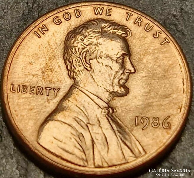 1 cent, 1986. Lincoln Cent