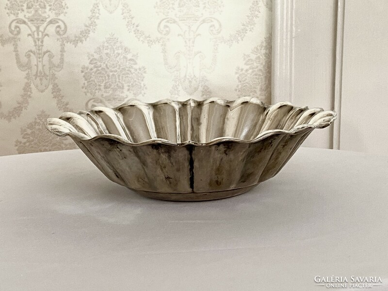 Silver serving bowl with diana hallmark