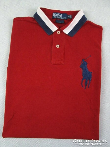 Original ralph lauren (m) sporty elegant short sleeve men's collared t-shirt