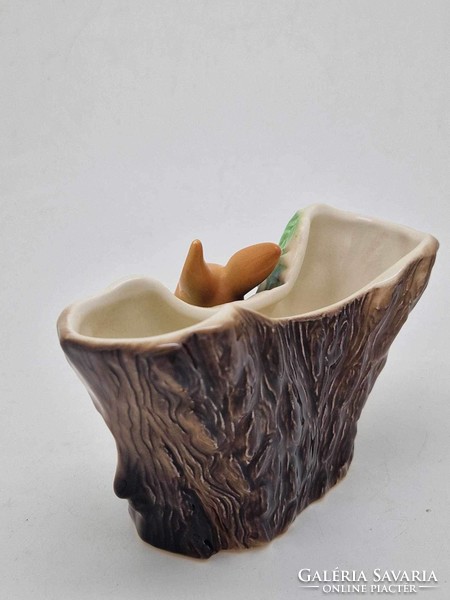 Hornsea angol porcelán kis váza nyuszival 8cm