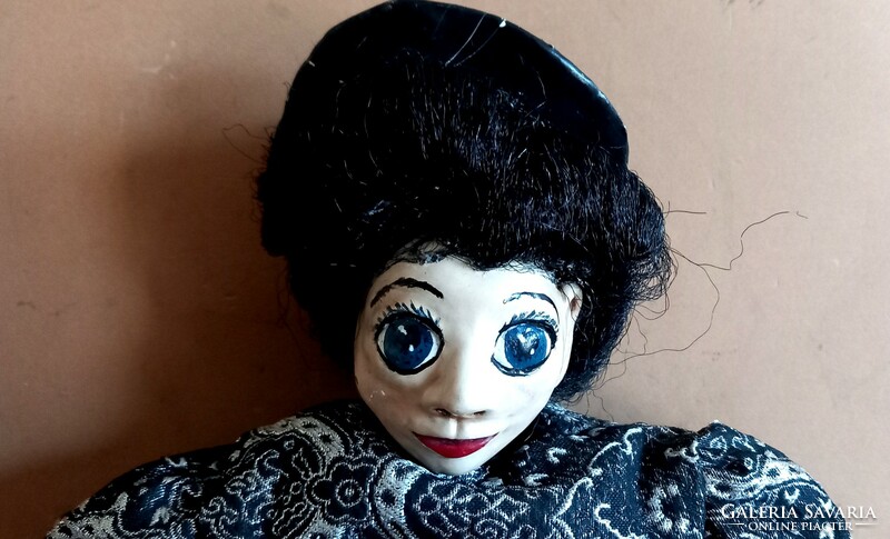 Handmade old doll negotiable art deco design
