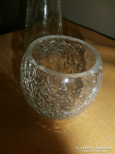 Repesztett- fátyolüveg  (craquelee) szett
