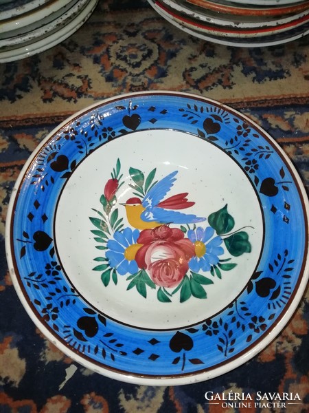 Apátfalva festett Antik tányér gyűjteményből 13 Madaras