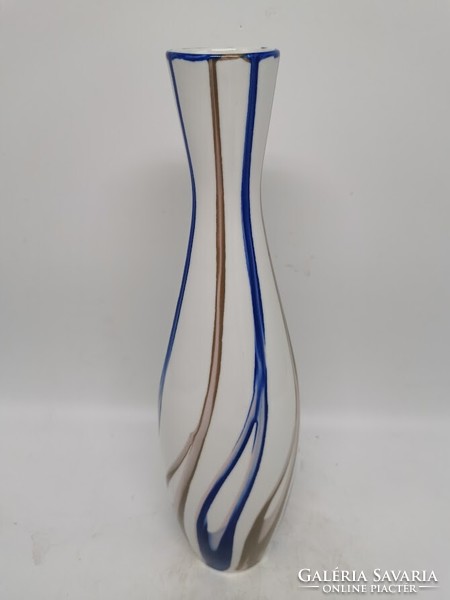Budapest aquincum retro applied art porcelain vase, 37 cm