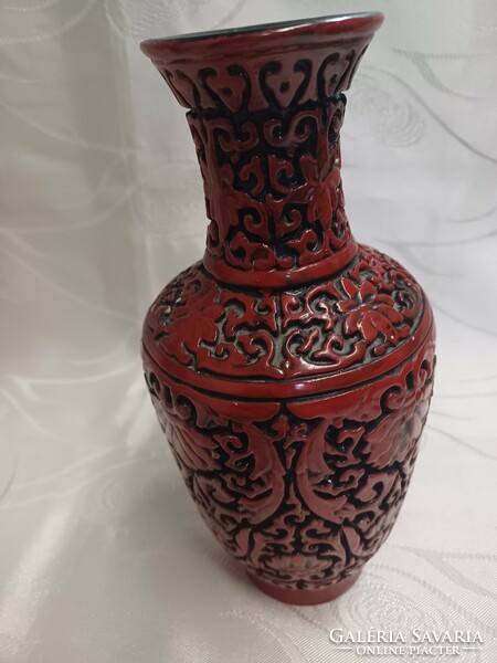 Cinnabar vase