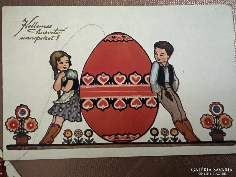 Régi húsvéti képeslapok levelezőlapok 7