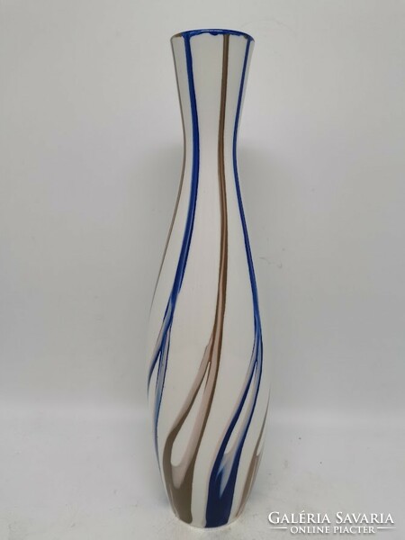 Budapest aquincum retro iparművészeti porcelán váza, 37 cm