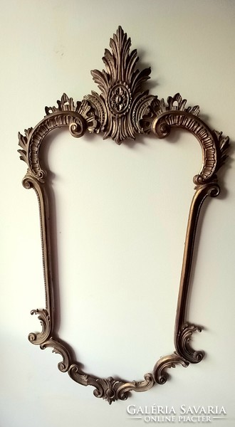 Antique Italian wood carved picture frame v. Mirror frame negotiable empire marked