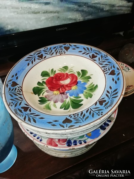 Antique painted antique plate from collection 35