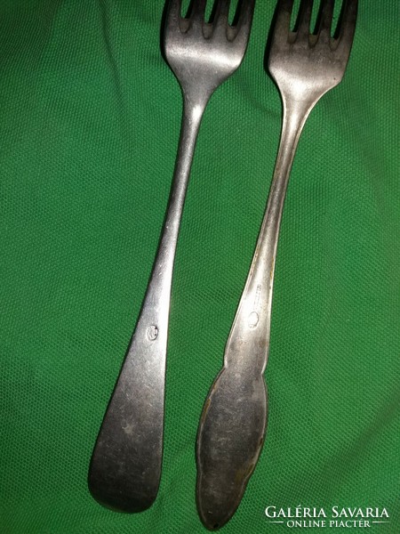 Antique silver-plated alpaca fork 5 different tools in one cutlery according to the pictures 6.