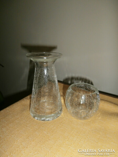 Cracked veil glass (craquelee) set