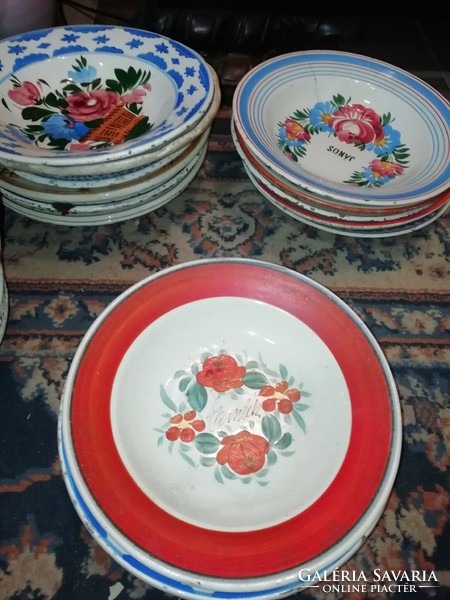 Telkibánya festett Antik tányér gyűjteményből Emlék