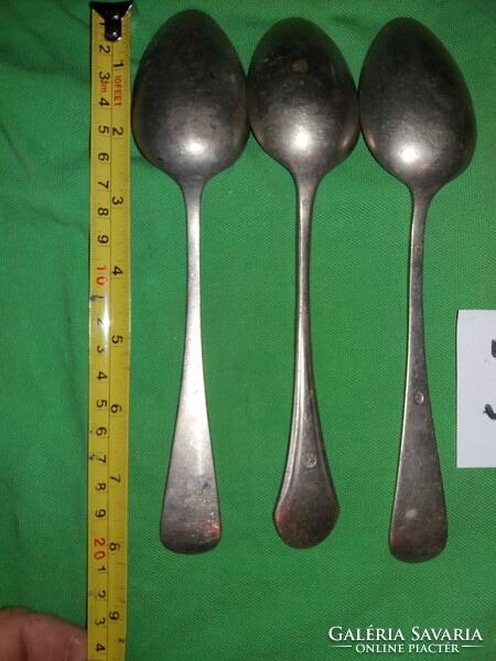 Antique silver-plated alpaca spoon set of 6 in one cutlery according to the pictures 3.