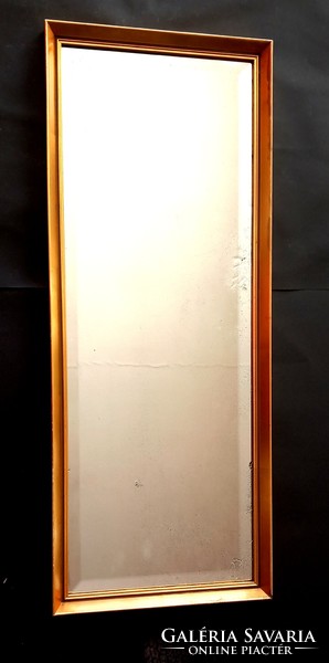 Antique fire gold wooden wall mirror negotiable art devo