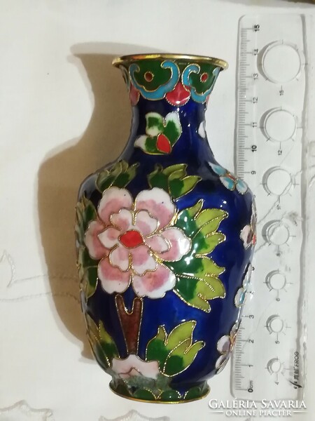 For Liliom777! Handcrafted enamel vase. / Cloisonne vase / 4 pieces in one