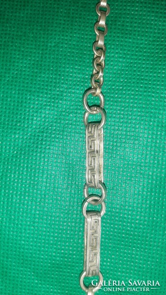 Silver alpaca pocket watch chain art deco