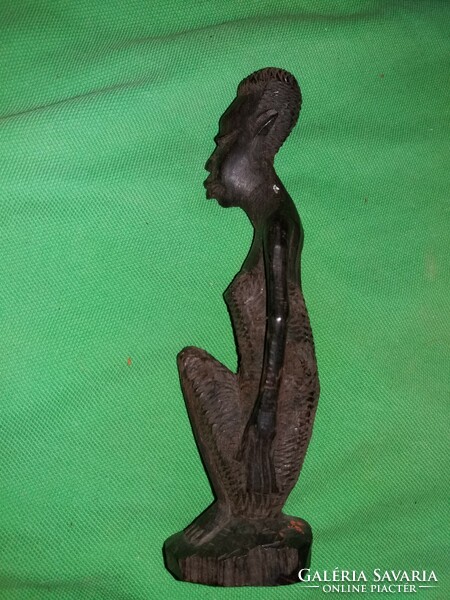 Antik Afrika fából faragott ében szakrális szobor 17 cm a képek szerint 3.