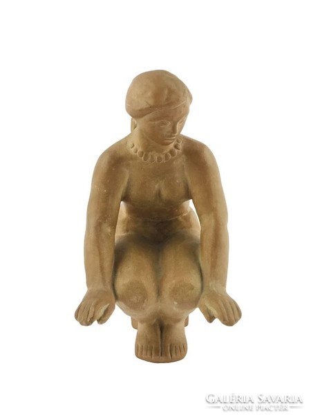 Árpád Somogyi terracotta nude female sculpture - 50401