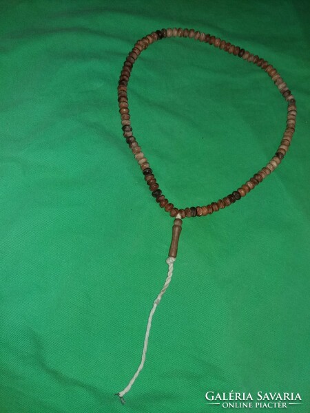 Régi Egyiptom / Afrika apró fagyöngyből fűzött nyaklánc nagyon szép 60 cm a képek szerint