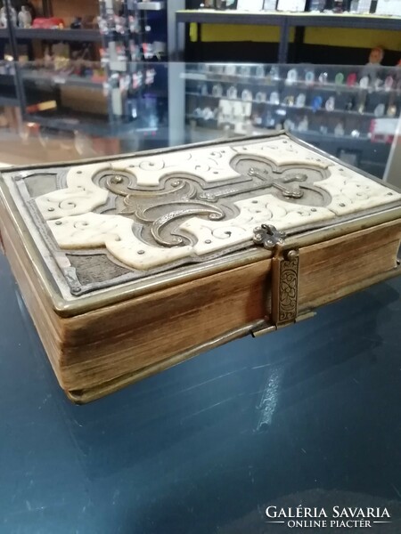 Antique, buckled prayer book