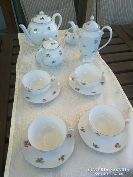 Zsolnay 4-person porcelain tea set