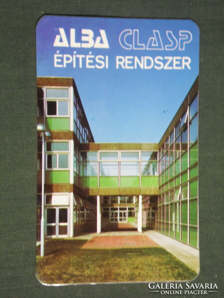 Kártyanaptár, Alba Regia építőipari vállalat, Székesfehérvár, 1988,   (3)
