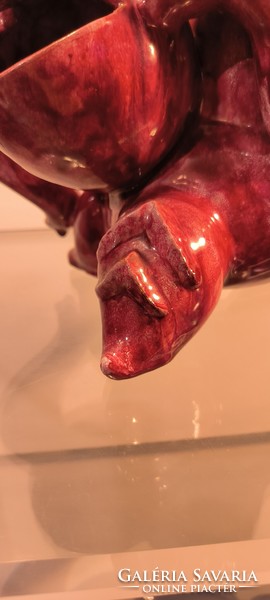 Iconic series! Walter bosse's ceramic foo dog for lovers of the wiener werkstätte. (Modern art deco)
