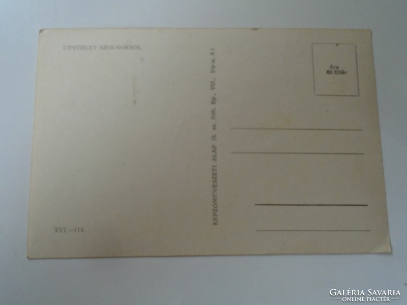 D199677  SZOLNOK   régi képeslap  1950k