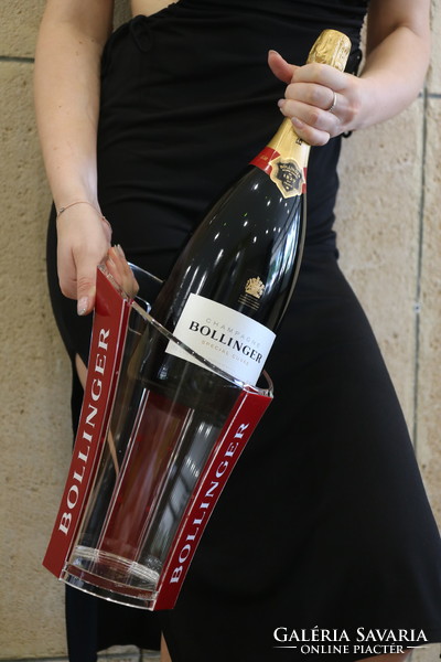 Bollinger Champagne magnum pezsgős jégveder, tervezte Eric Berthès