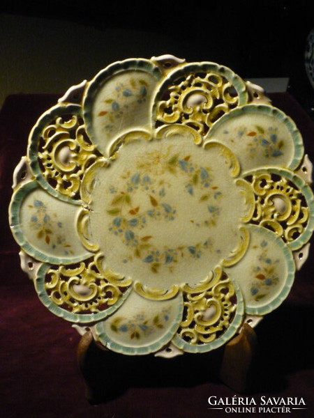 Antique Zsolnay dessert plate, for decoration 2108 23