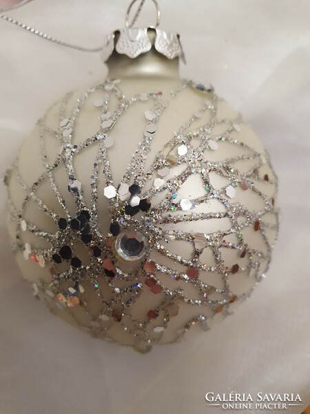 Glass Christmas tree decoration glittering ball