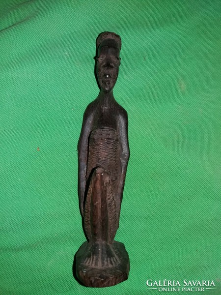 Antique African wood-carved ebony sacred statue 17 cm according to the pictures 3.