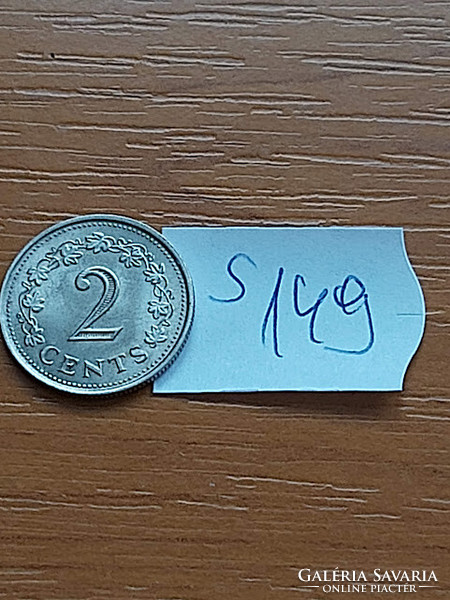 Malta 2 cents 1977 (penthesilea, queen of the Amazons), copper-nickel s149