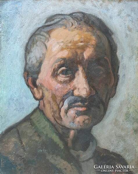 Móric Gábor: male portrait (oil painting) self-portrait?