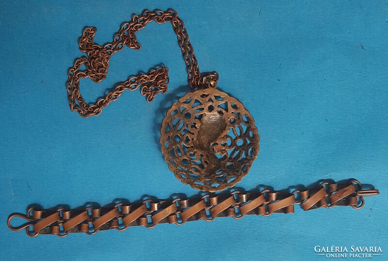Bizsu bracelet pendant necklace made of copper