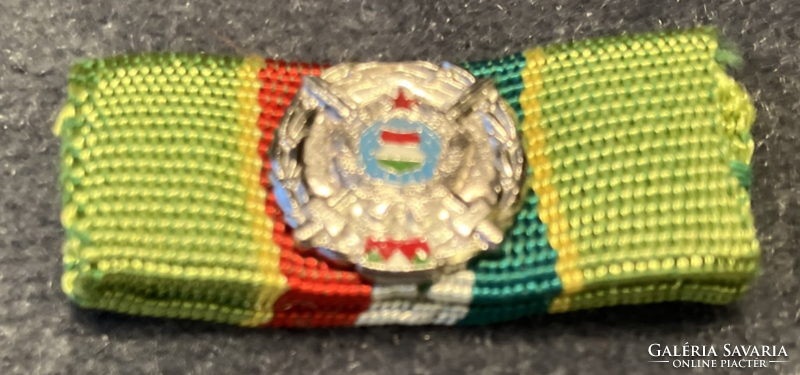 Medal of Merit for Friendliness of Arms with Ribbon Band Miniature (Silver Grade)
