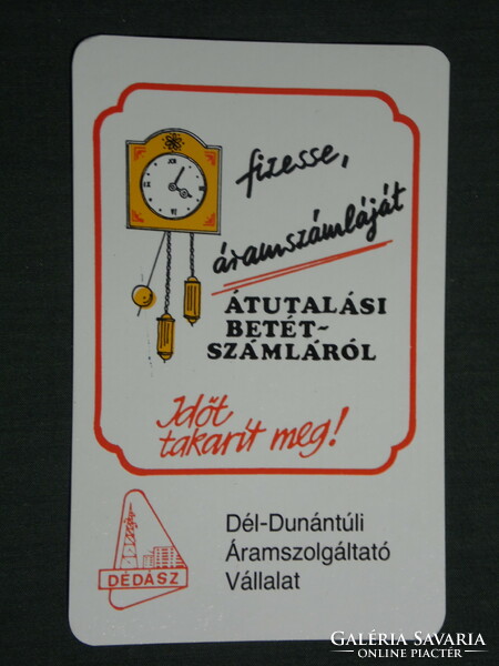 Card calendar, electricity supplier, graphic designer, bill payment, 1991, (3)